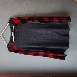 Buffalo Plaid Sleeve shirt